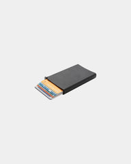 Promotional aluminum anti-RFID card holder - Black