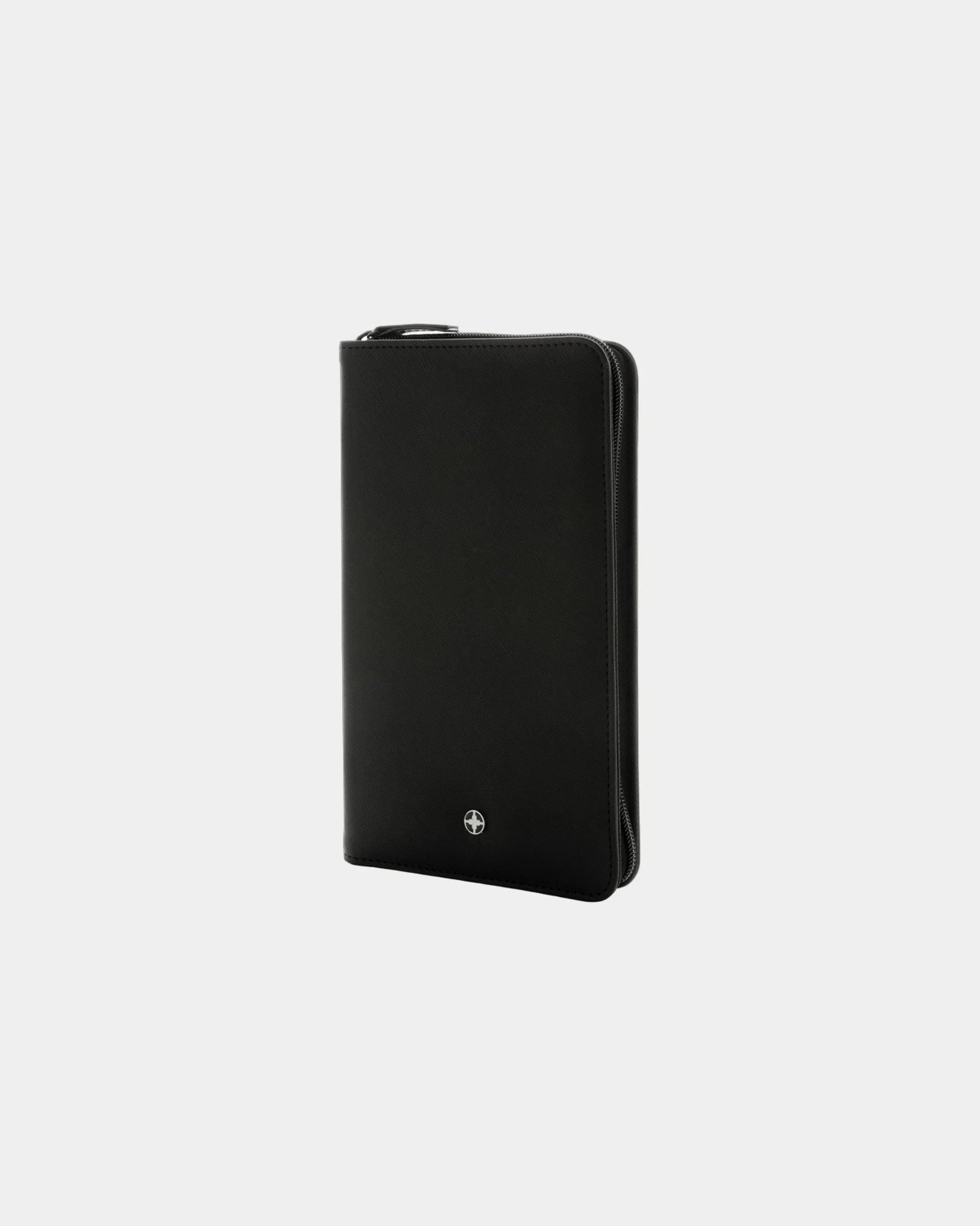 Custom RFID travel wallet recycled Swiss Peak Heritage - Black