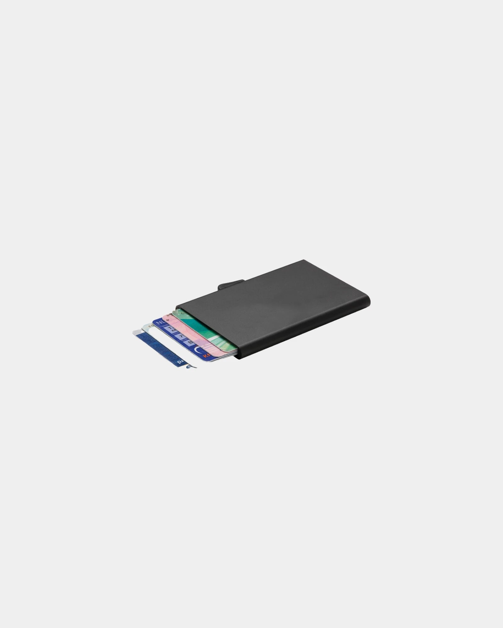 Promotional aluminum RFID card holder - Black