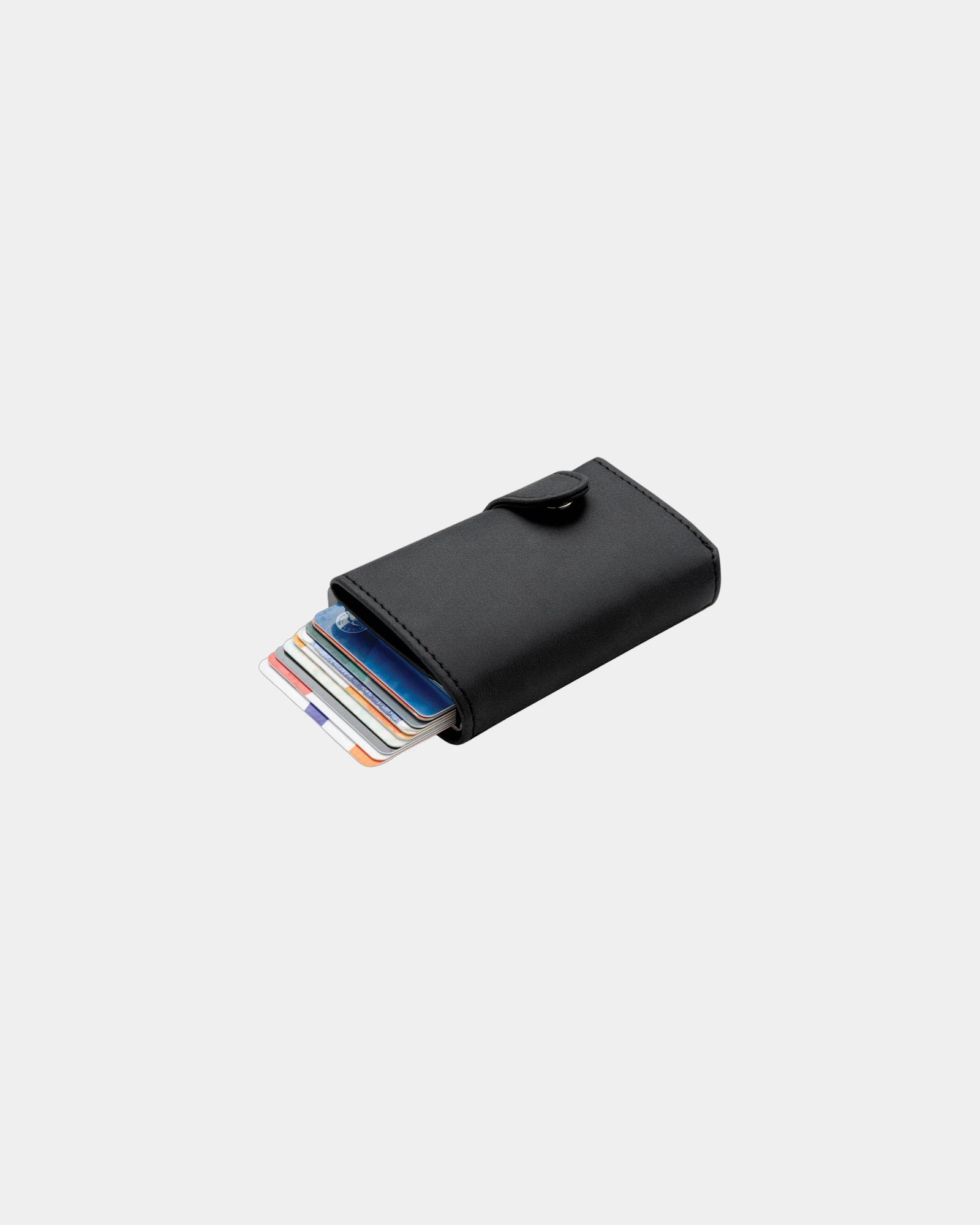 Custom aluminum RFID wallet card holder - Black