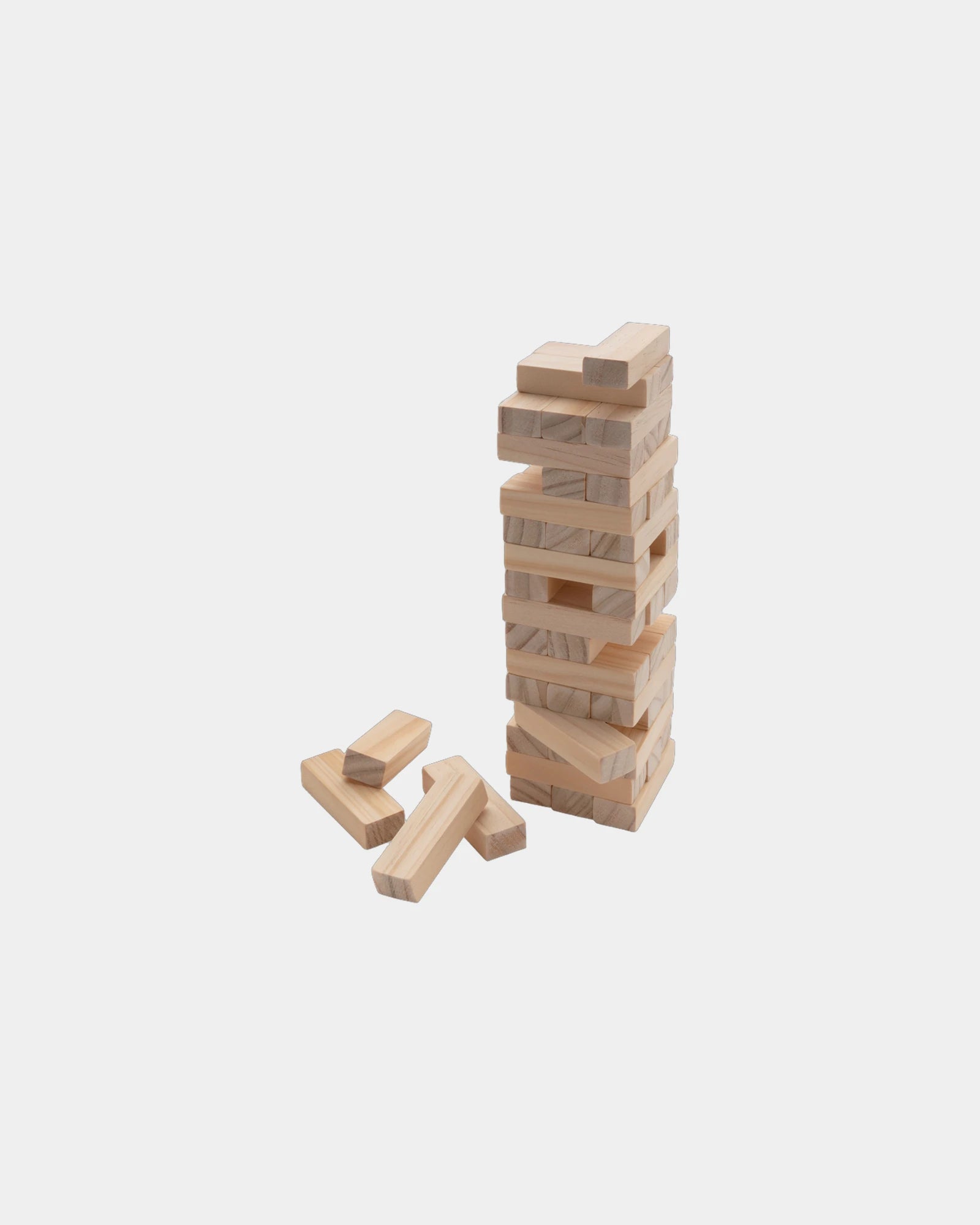 Promotional FSC wood stacking block game - White