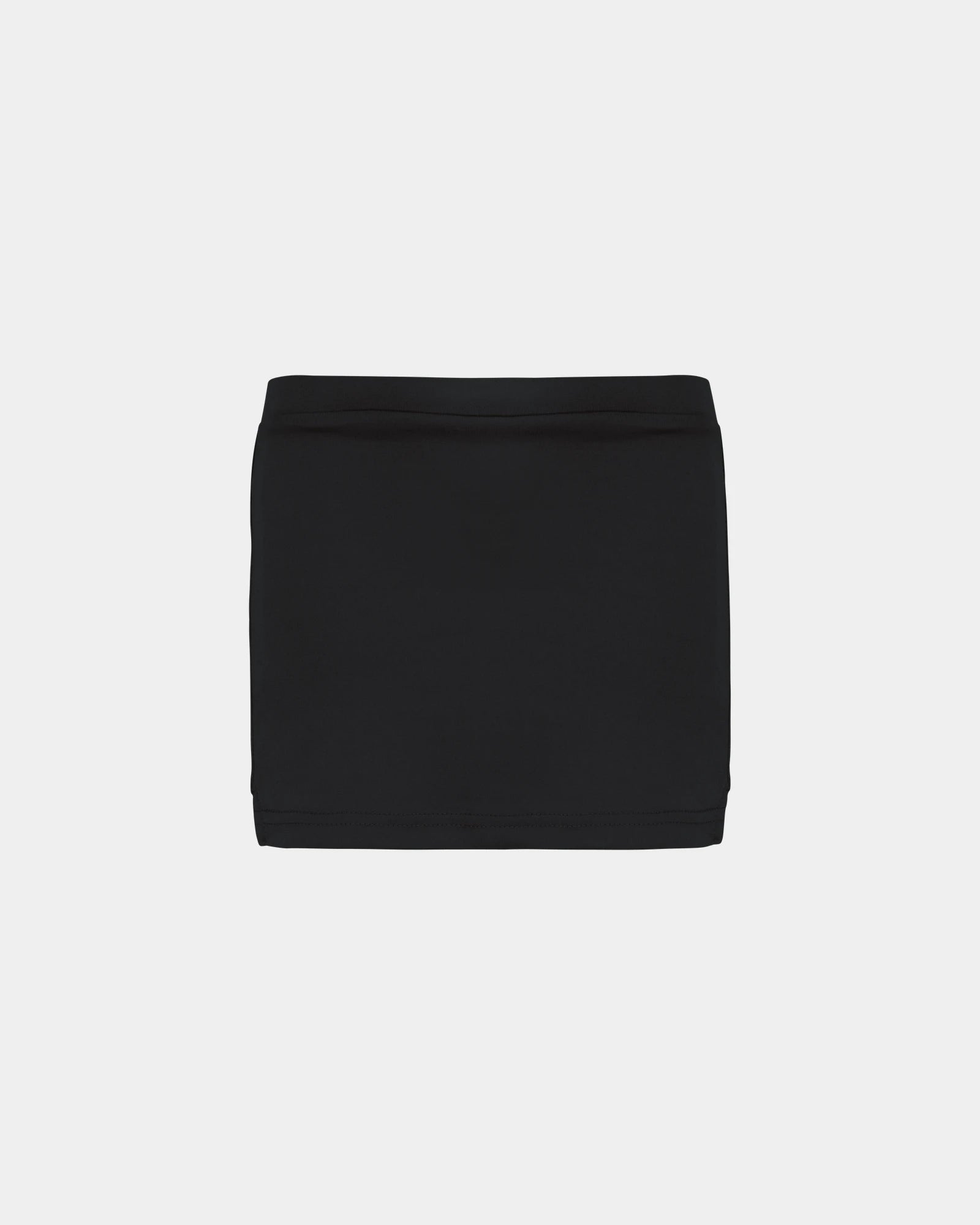 Custom polyester kids tennis skirt with ball pockets - Black