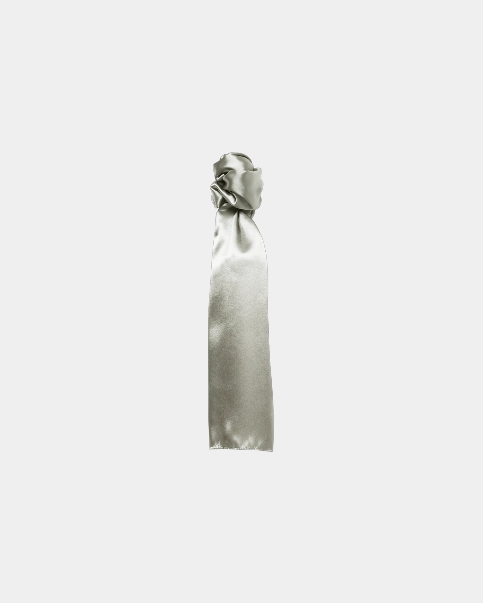 Custom polyester business scarf for women screen print - Silver