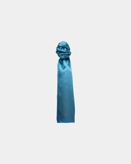 Custom polyester business scarf for women screen print - Turquoise