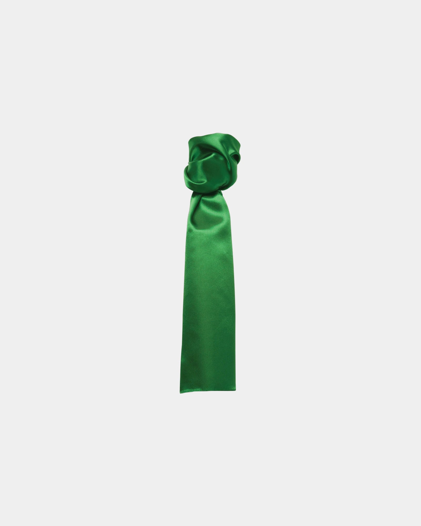 Custom polyester business scarf for women screen print - Emerald