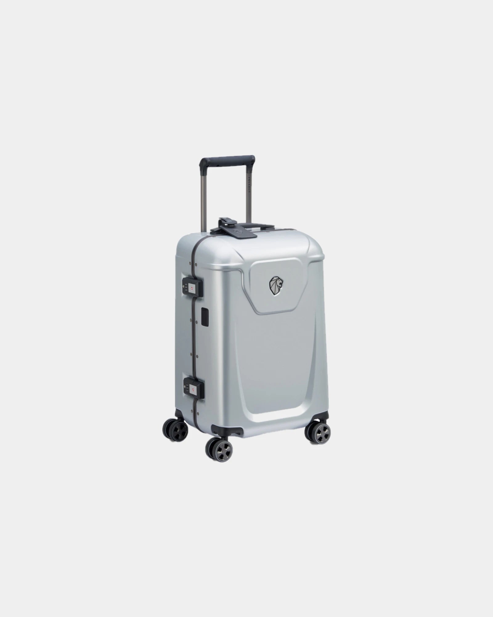 Custom polycarbonate cabin trolley Peugeot Voyages - S - Silver