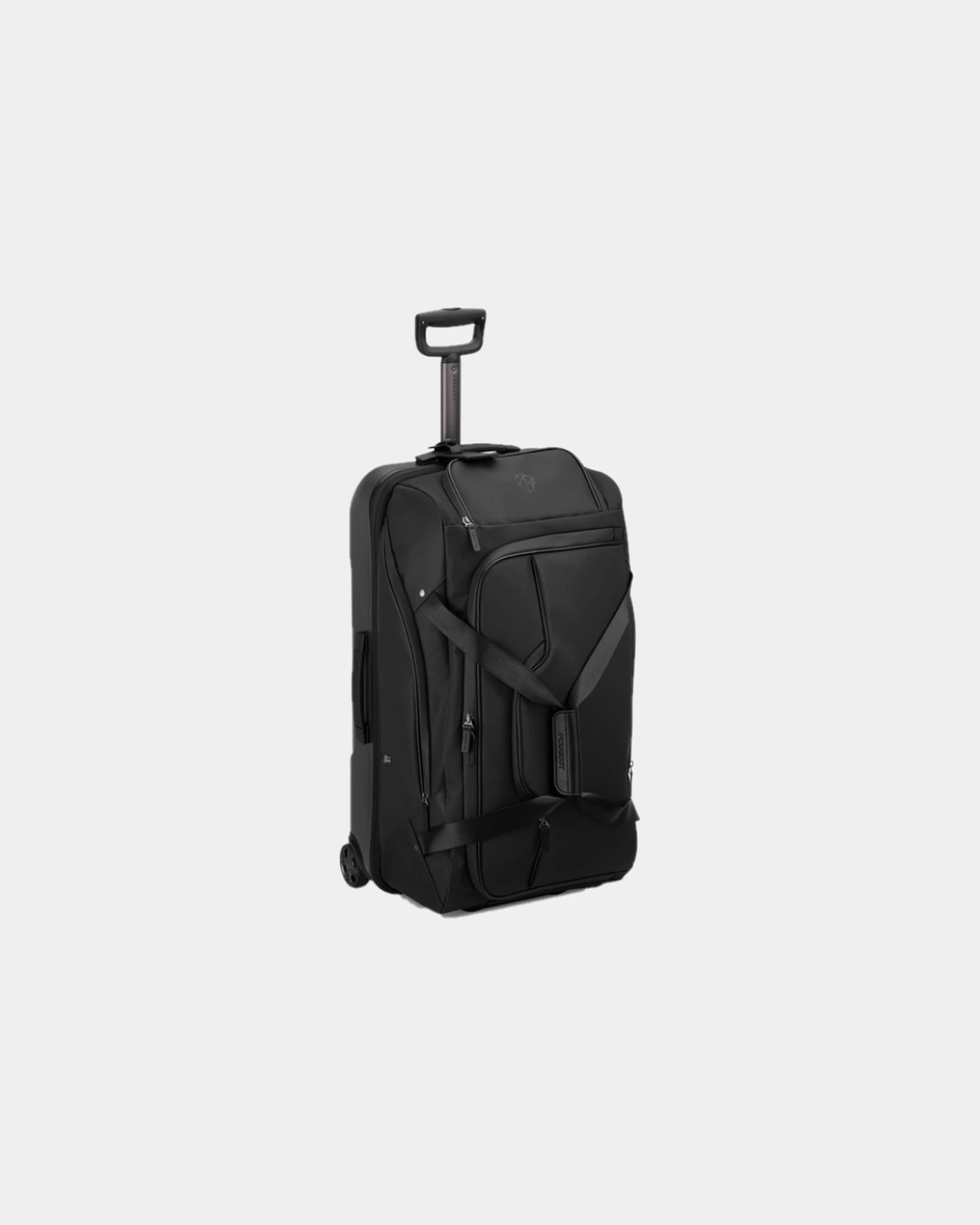 Custom recycled polyester trolley bag Peugeot 73 cm - Black