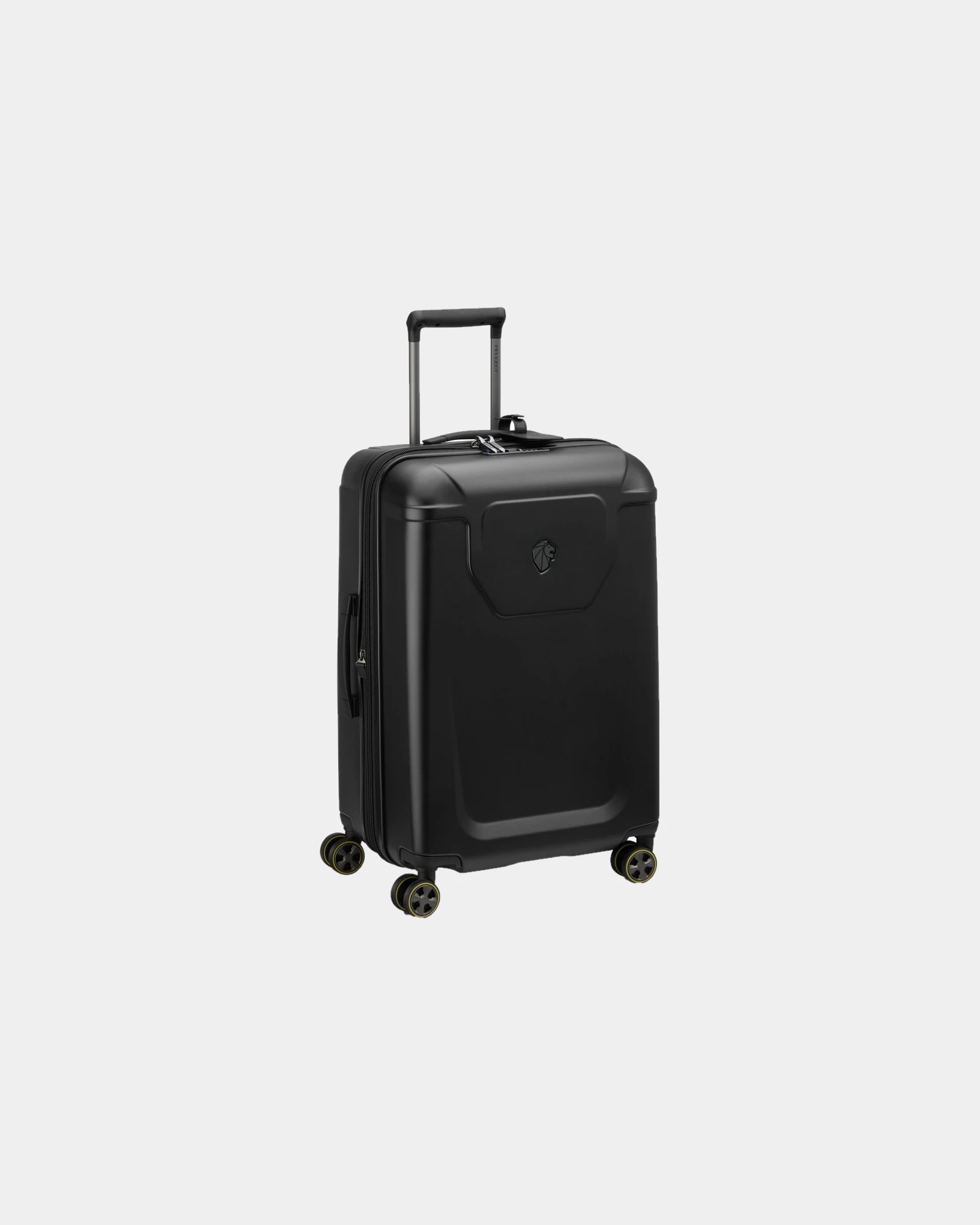 Custom polycarbonate suitcase Peugeot ZIP 66 cm - Black