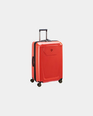 Custom polycarbonate suitcase Peugeot ZIP 66 cm - Red