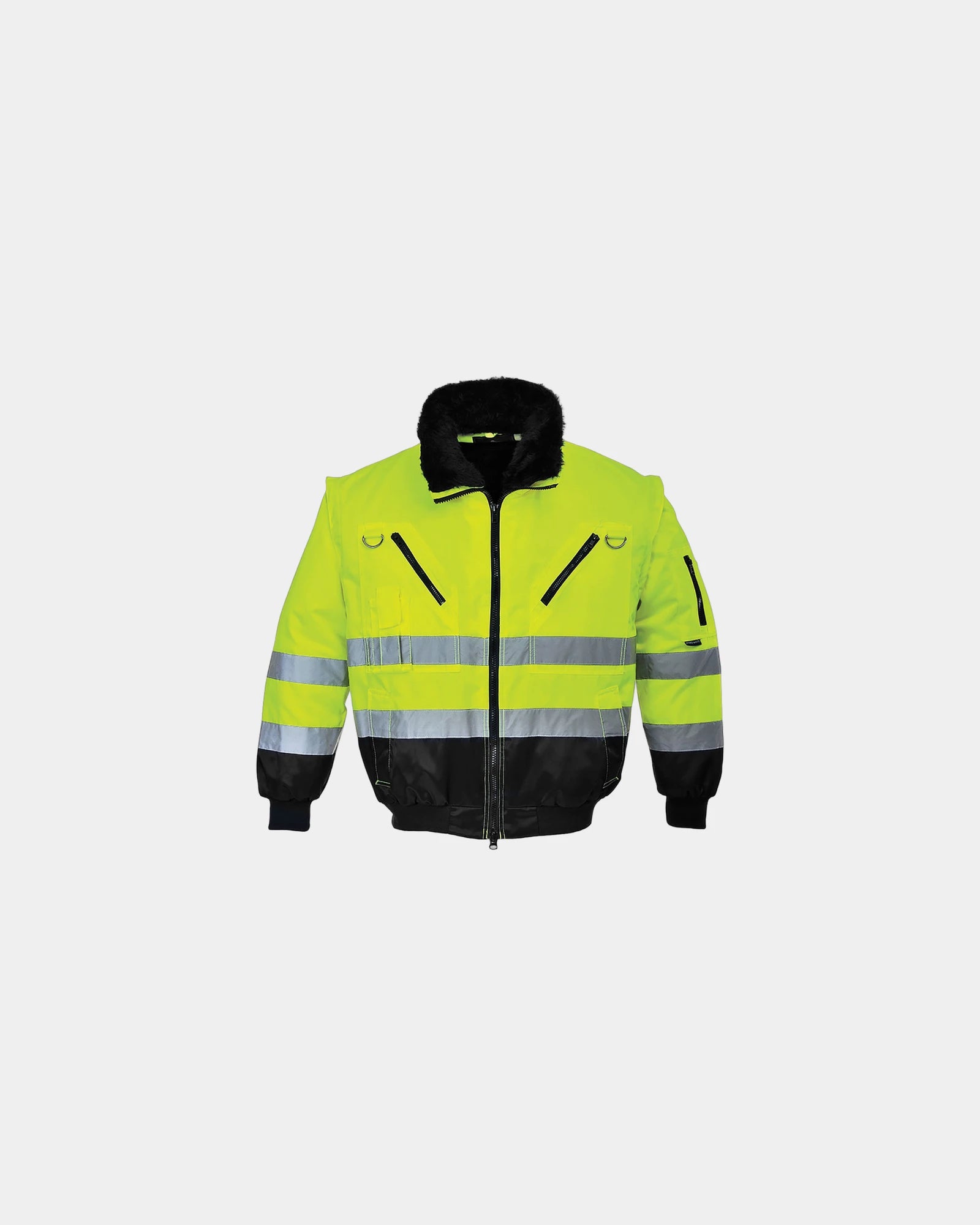 Promotional versatile 3-in-1 jacket - Yellow-Black