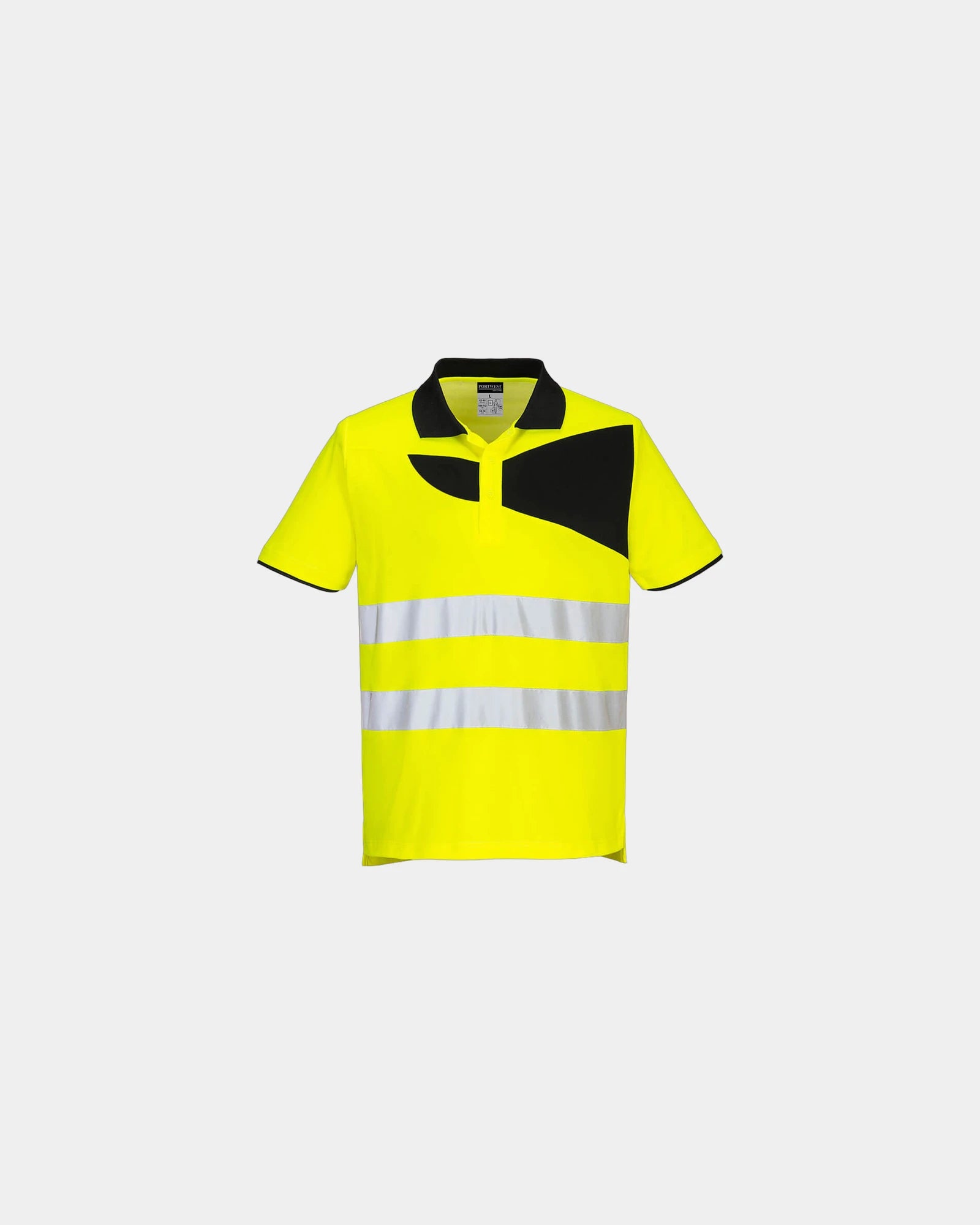 Promotional high-visibility polo for businesses - Yellow-Black