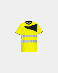 Custom high-visibility T-shirt for businesses - Yellow-Black