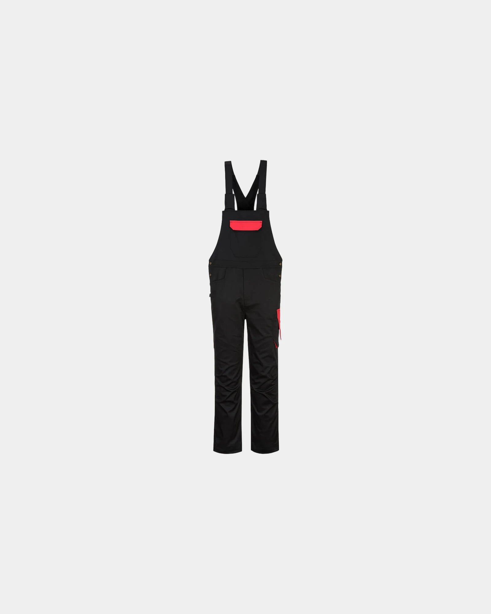 Promotional durable PW2 bib overall - Black-Red