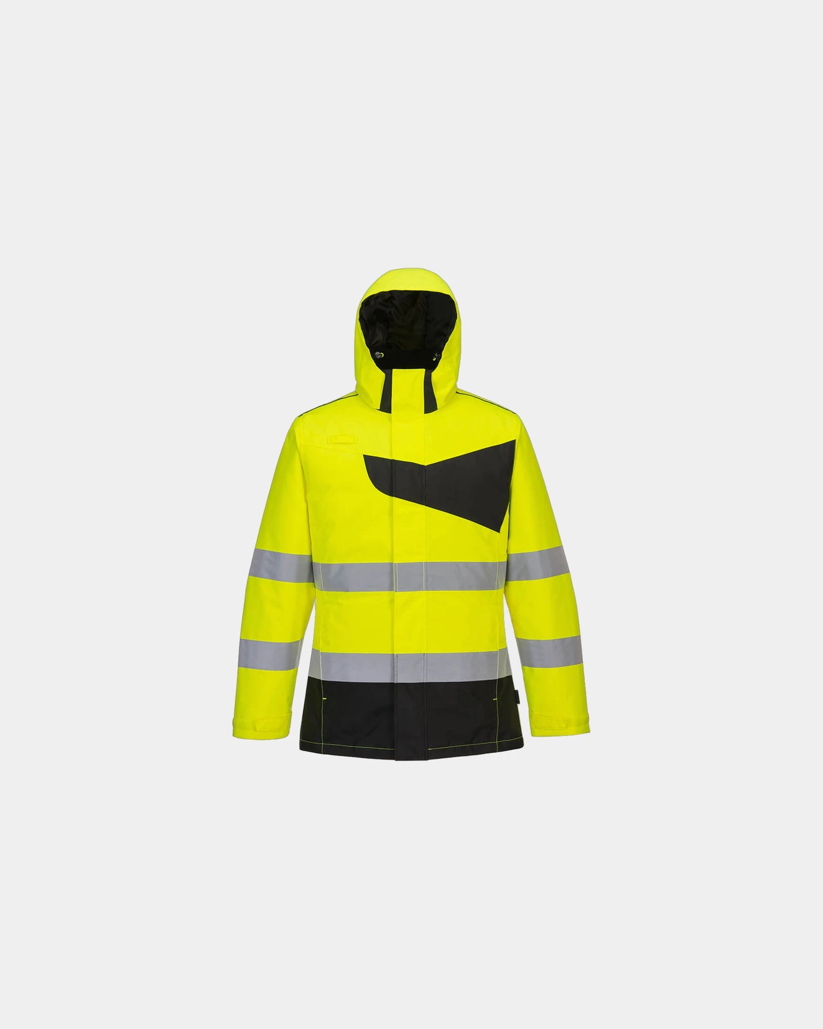 Promotional waterproof high visibility parka PW2 - Yellow-Black