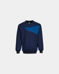 Custom contrast crew neck sweatshirt PW2 S1 - Orange
