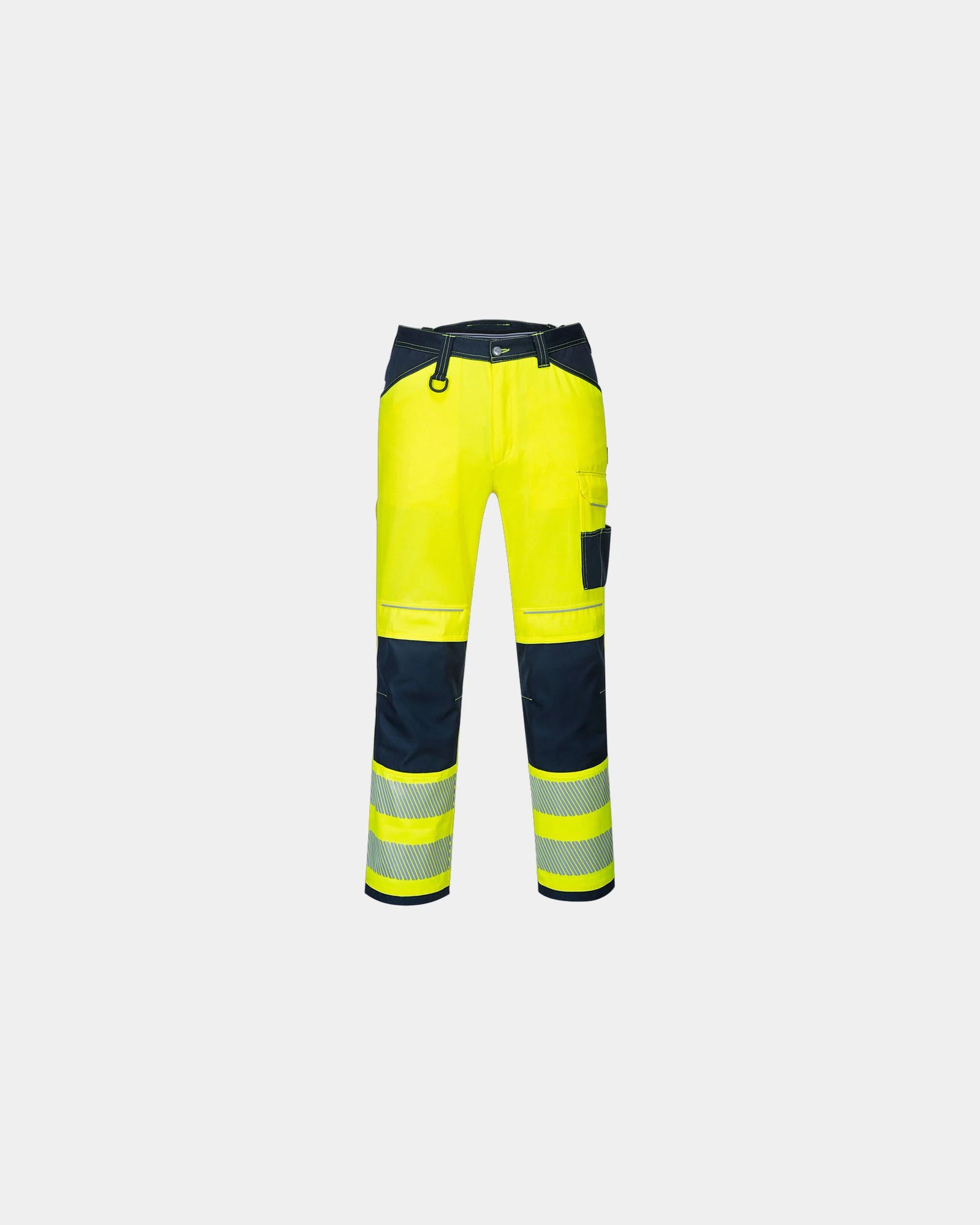 Promotional Hi-Vis Work Pants for Safety and Comfort - Yellow-Navy