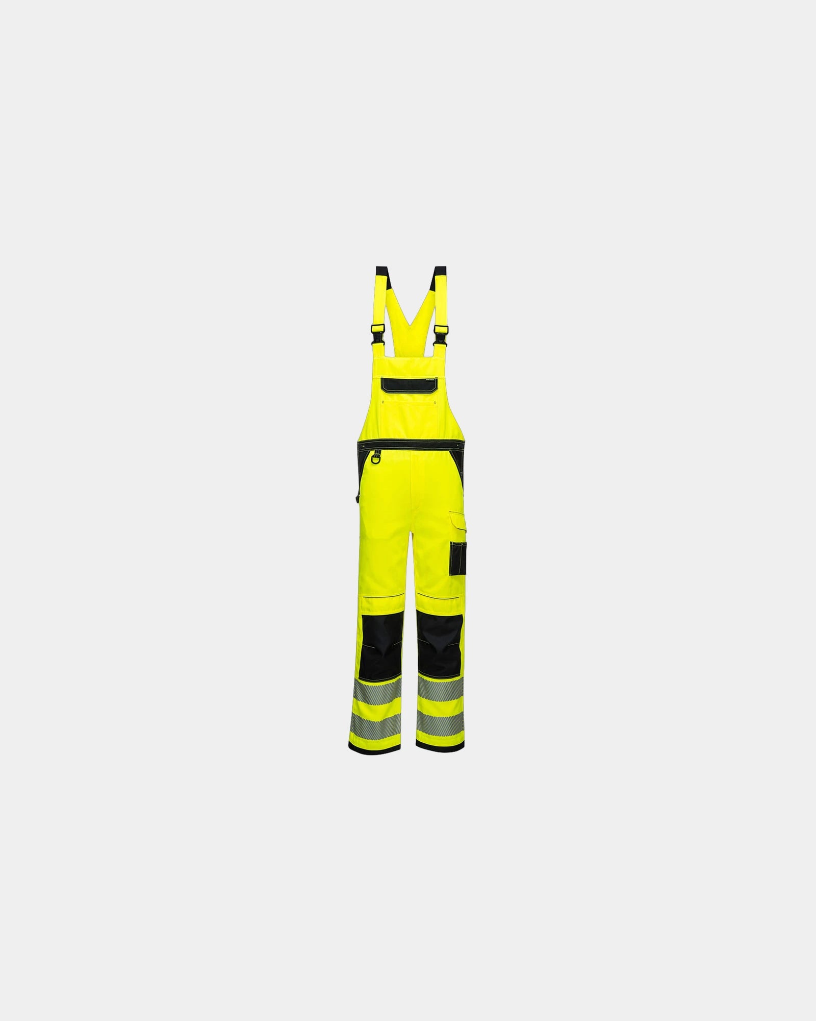 Promotional high-visibility bib overalls - Yellow-Black