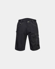 Promotional work bermuda shorts for warm weather - Black-Sky Blue