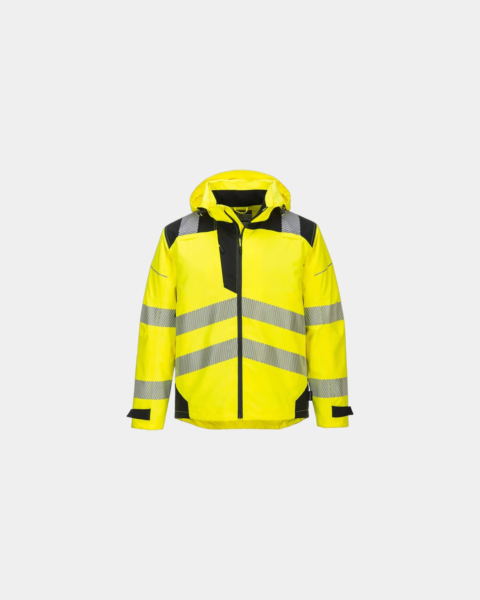 Promotional waterproof breathable jacket Portwest PW3 - Yellow-Black