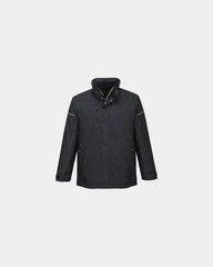 Promotional insulated parka for extreme weather - Black-Sky Blue