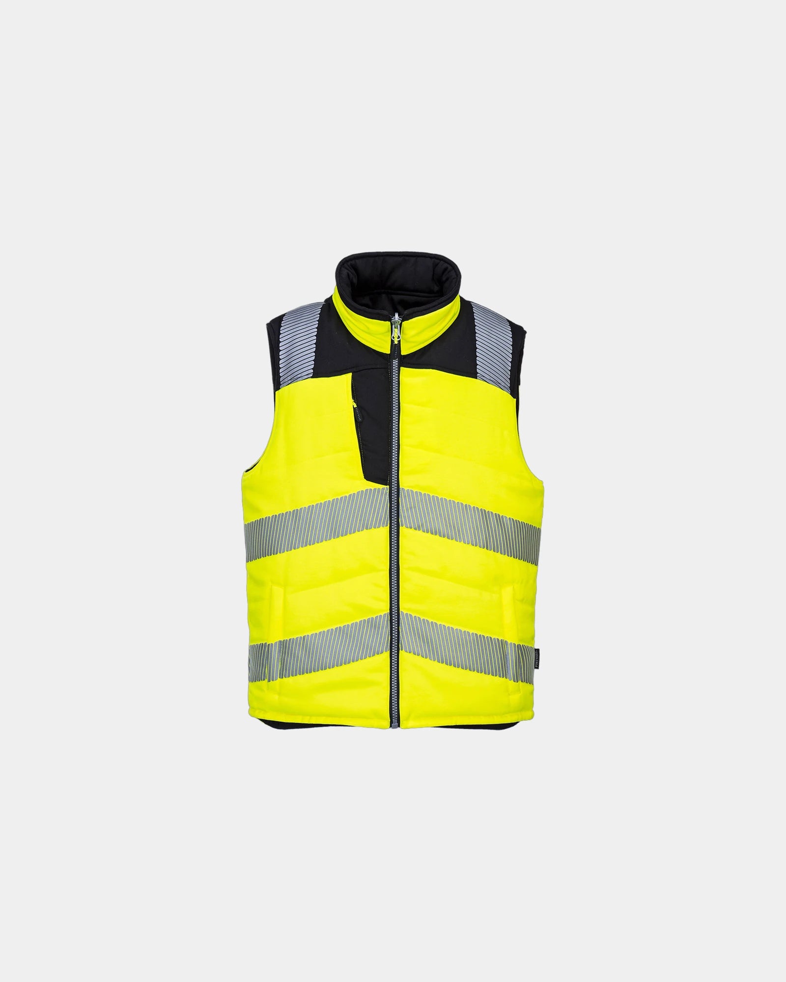 Custom high-visibility reversible bodywarmer - Yellow-Black