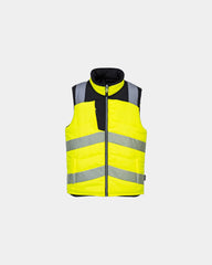 Custom high-visibility reversible bodywarmer - Yellow-Black