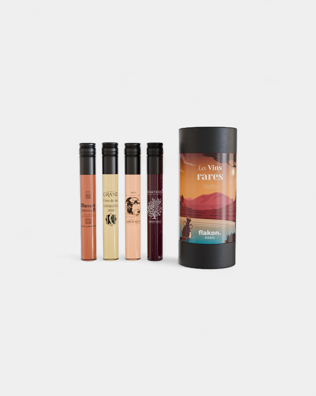 Tasting set 4 customizable wine bottles - 16