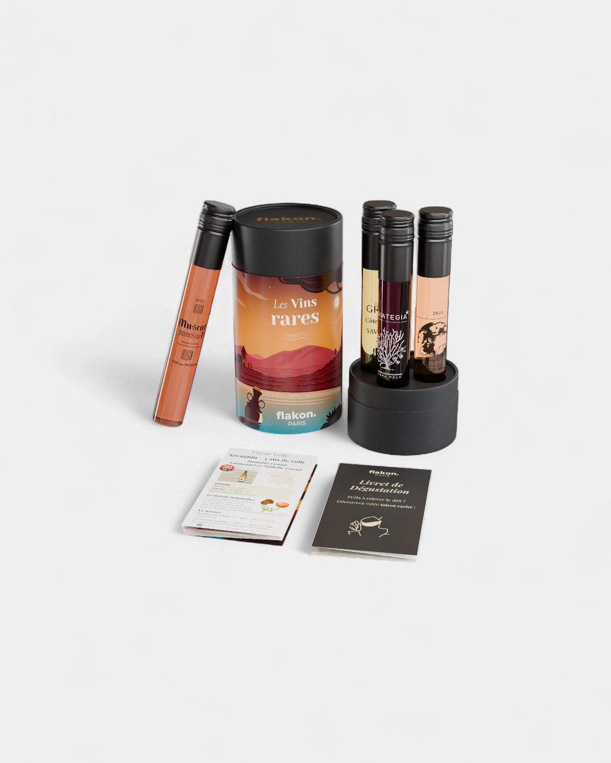 Tasting set 4 customizable wine bottles - 18