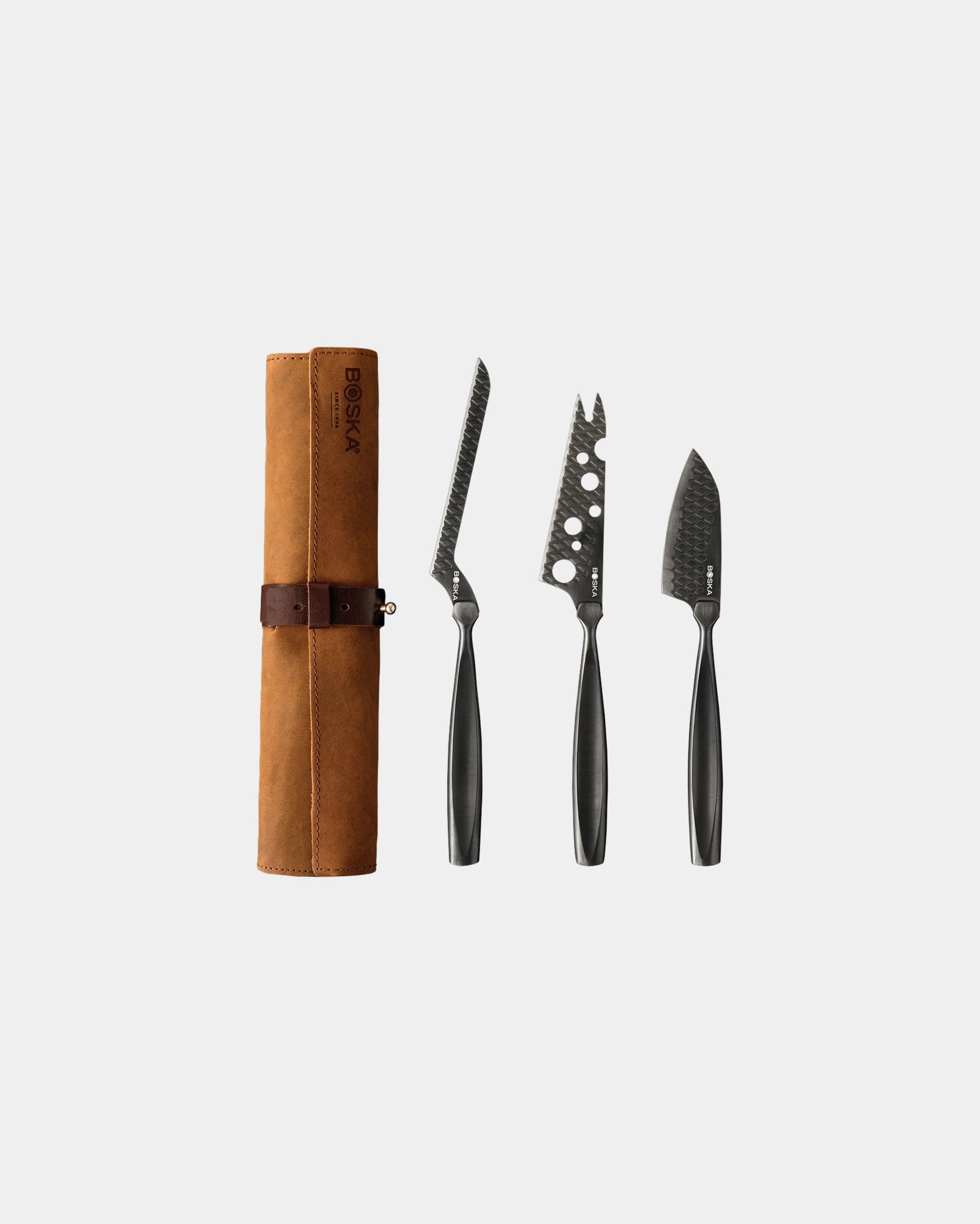 Custom stainless steel cheese knife set Boska Monaco+ - Black