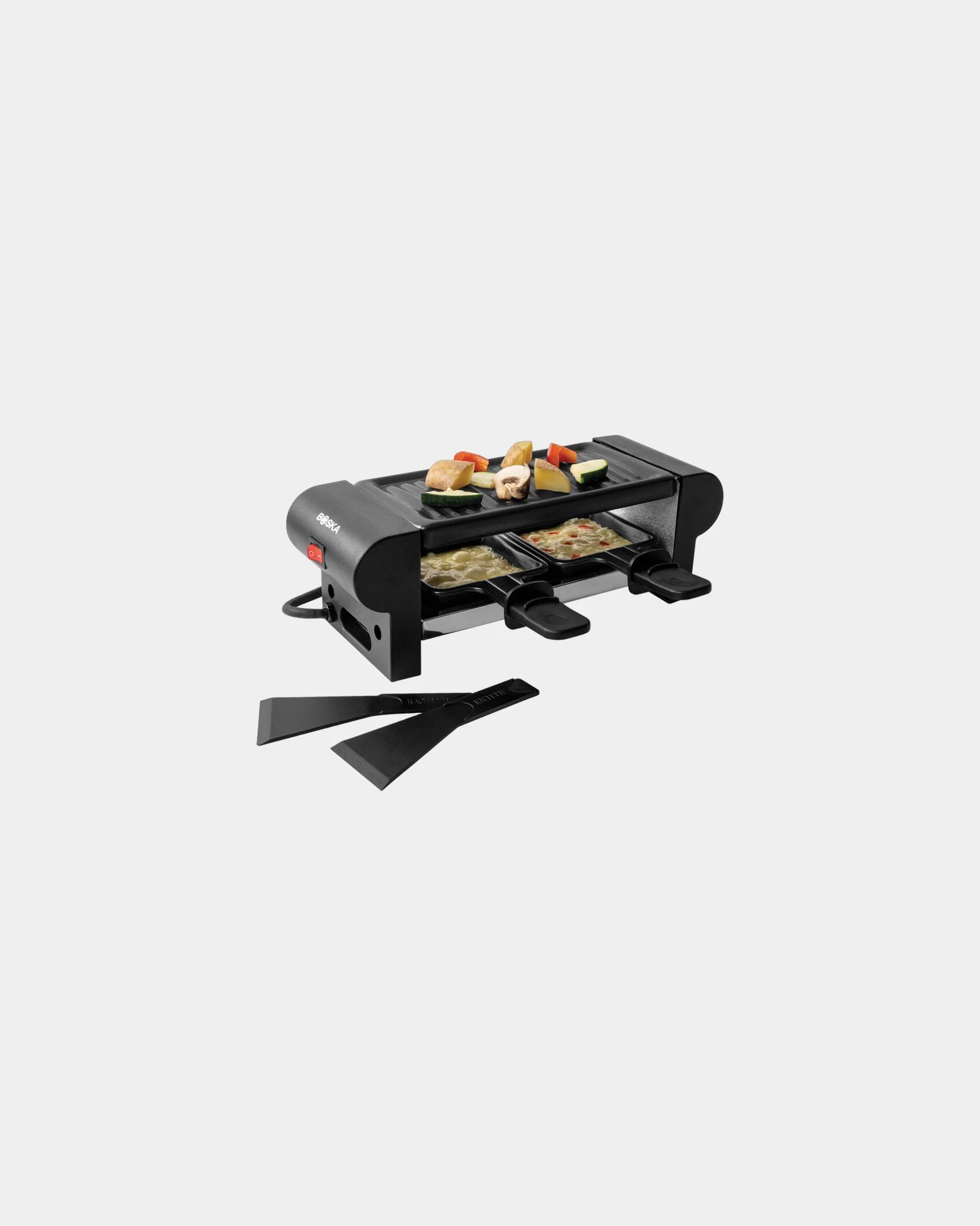 Custom stainless steel raclette grill Boska Mini - Black