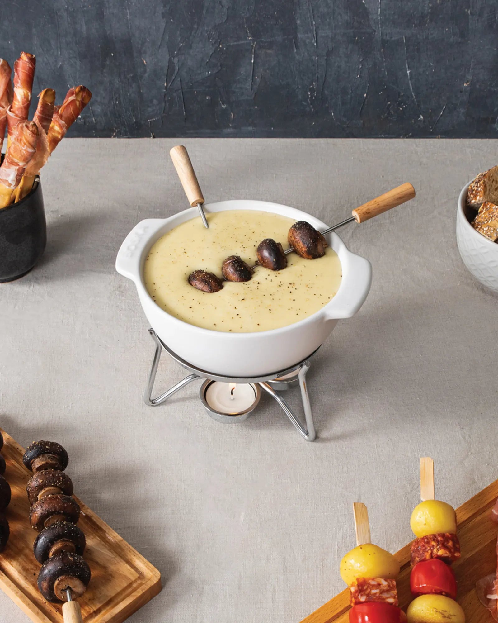 Custom ceramic fondue set Boska Party 750ml - 6