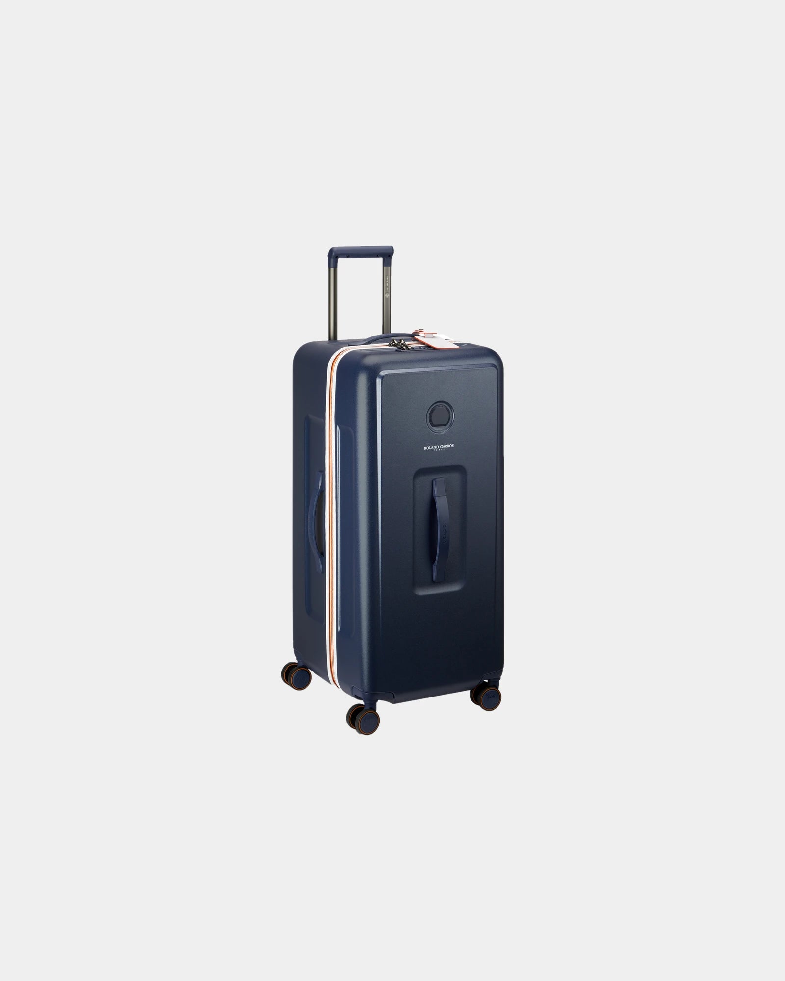 Promotional polycarbonate 80 cm trunk suitcase - Blue