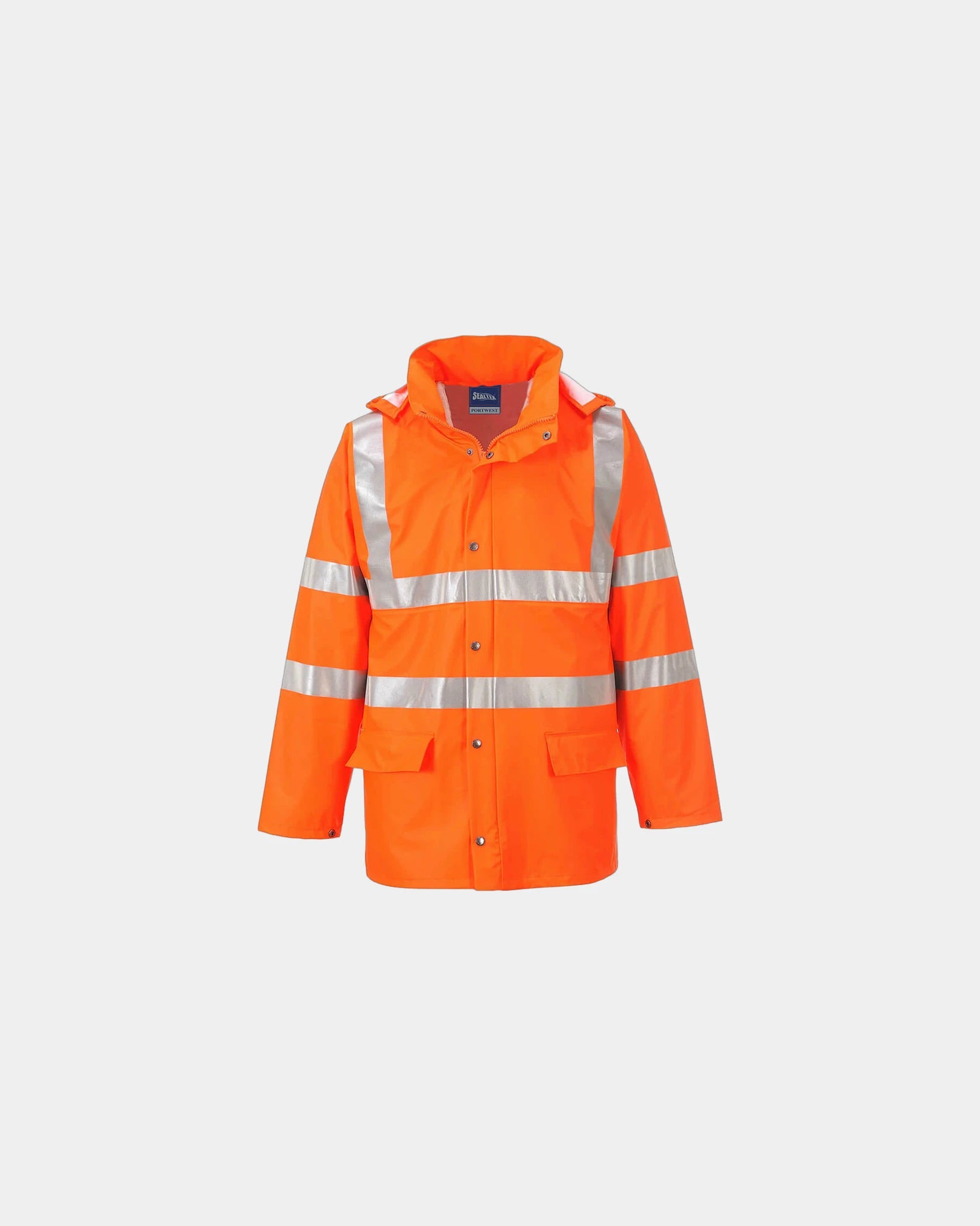 Promotional waterproof breathable rain jacket - Orange