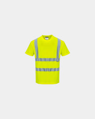Custom breathable cotton Hi-vis T-shirt - Yellow