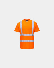 Custom breathable cotton Hi-vis T-shirt - Orange