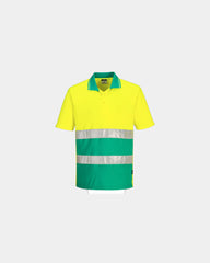 Custom anti-UV cotton polo - Yellow-Red