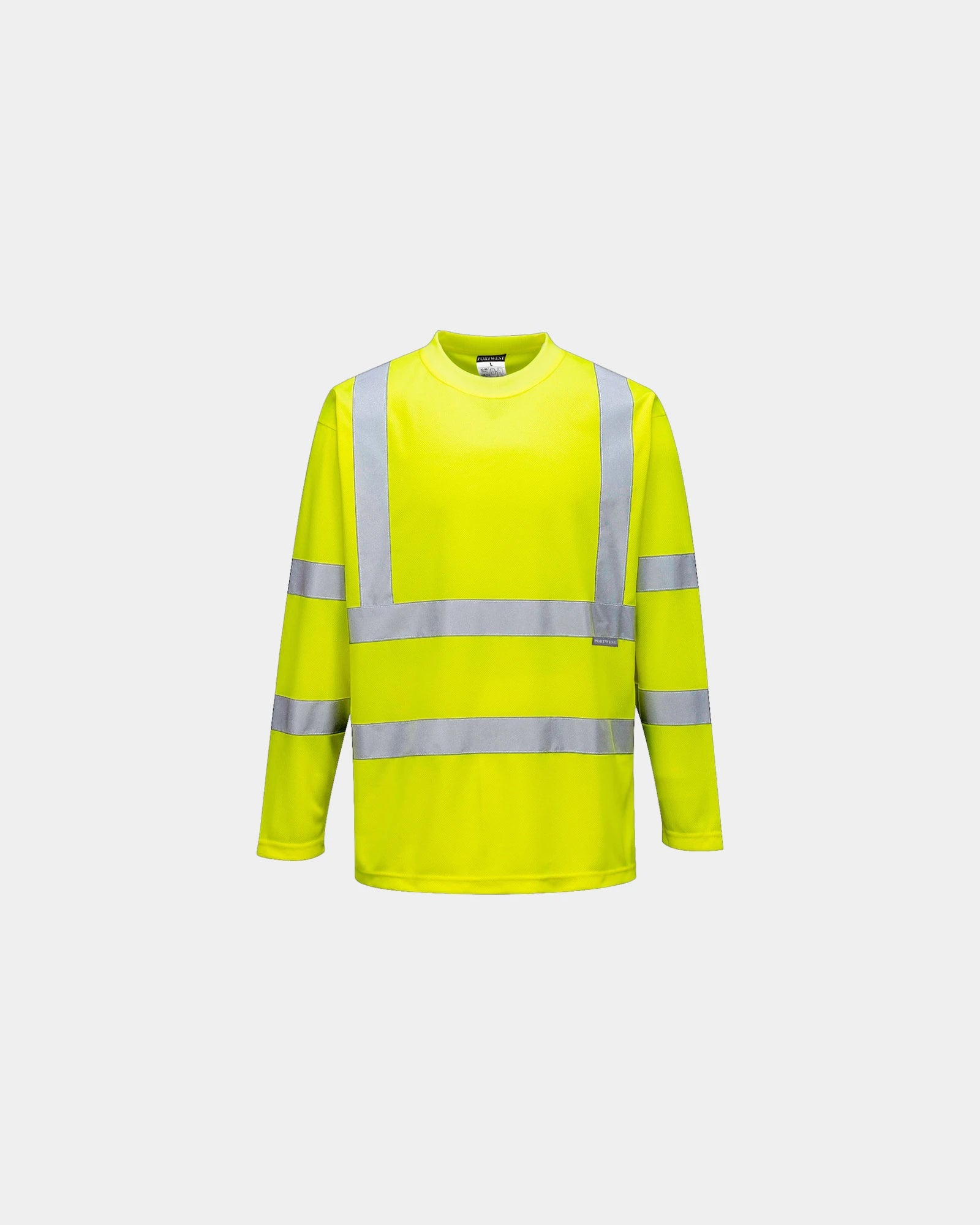 Promotional long sleeve T-shirt for maximum visibility - Yellow