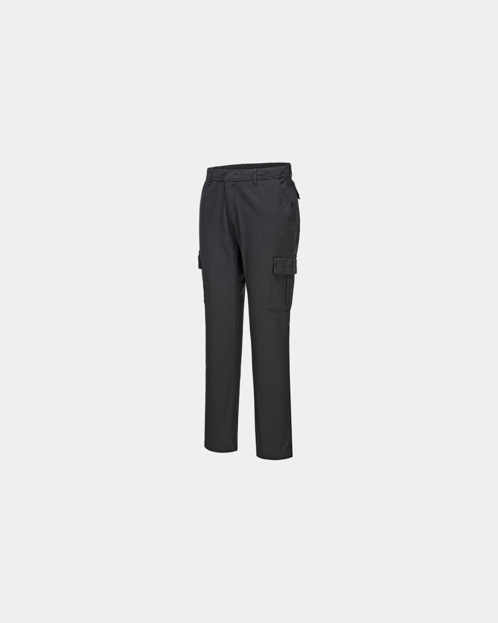 Promotional stretch cargo pants S231 - Black-Sky Blue