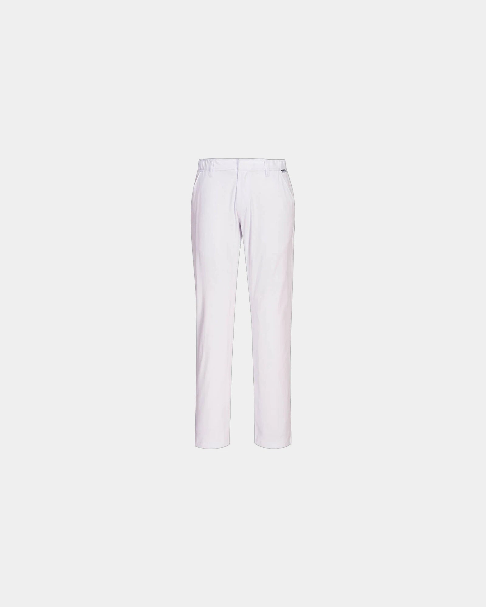 Custom slim stretch chino pants - White