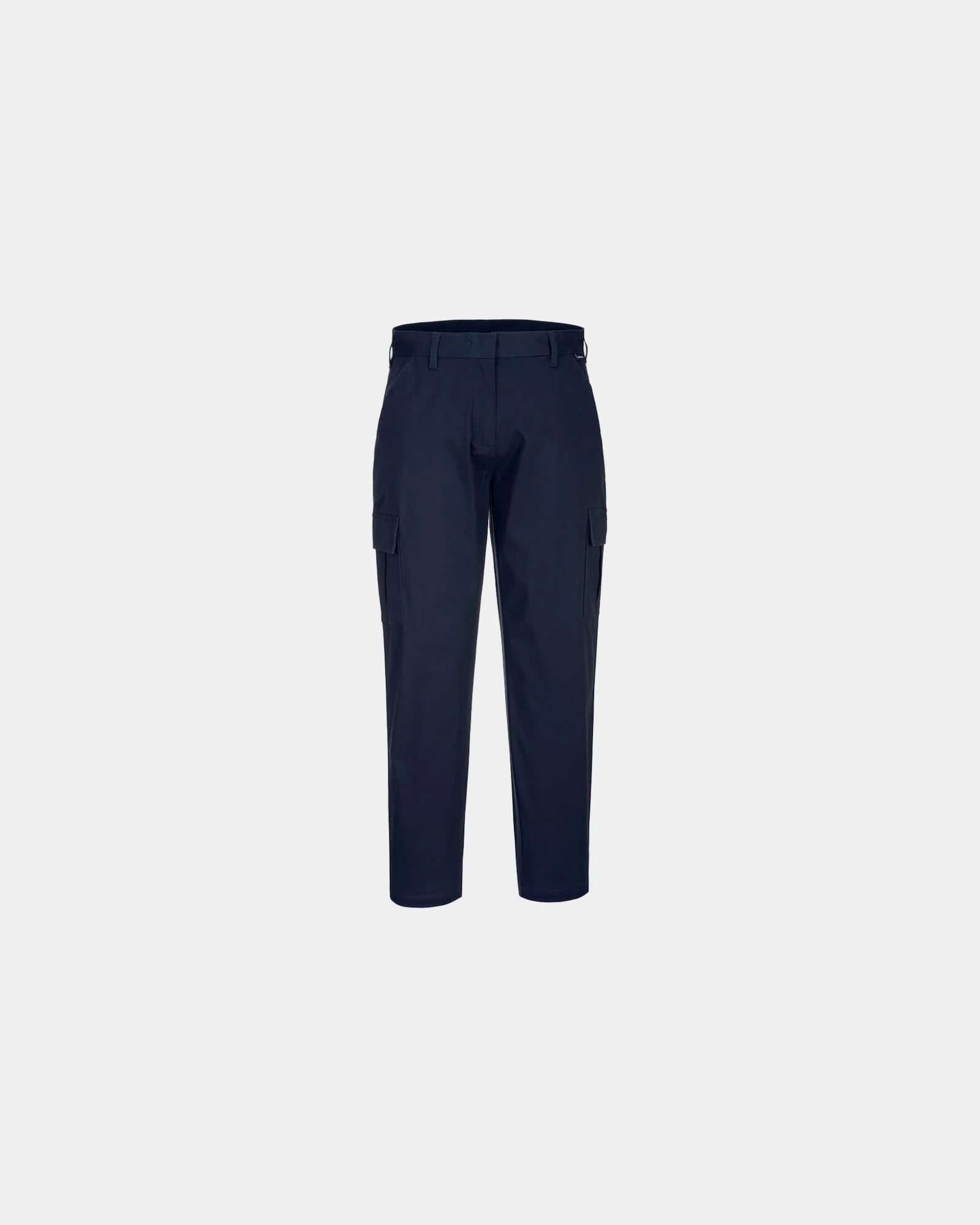 Custom stretch slim fit cargo pants for women - Midnight Blue