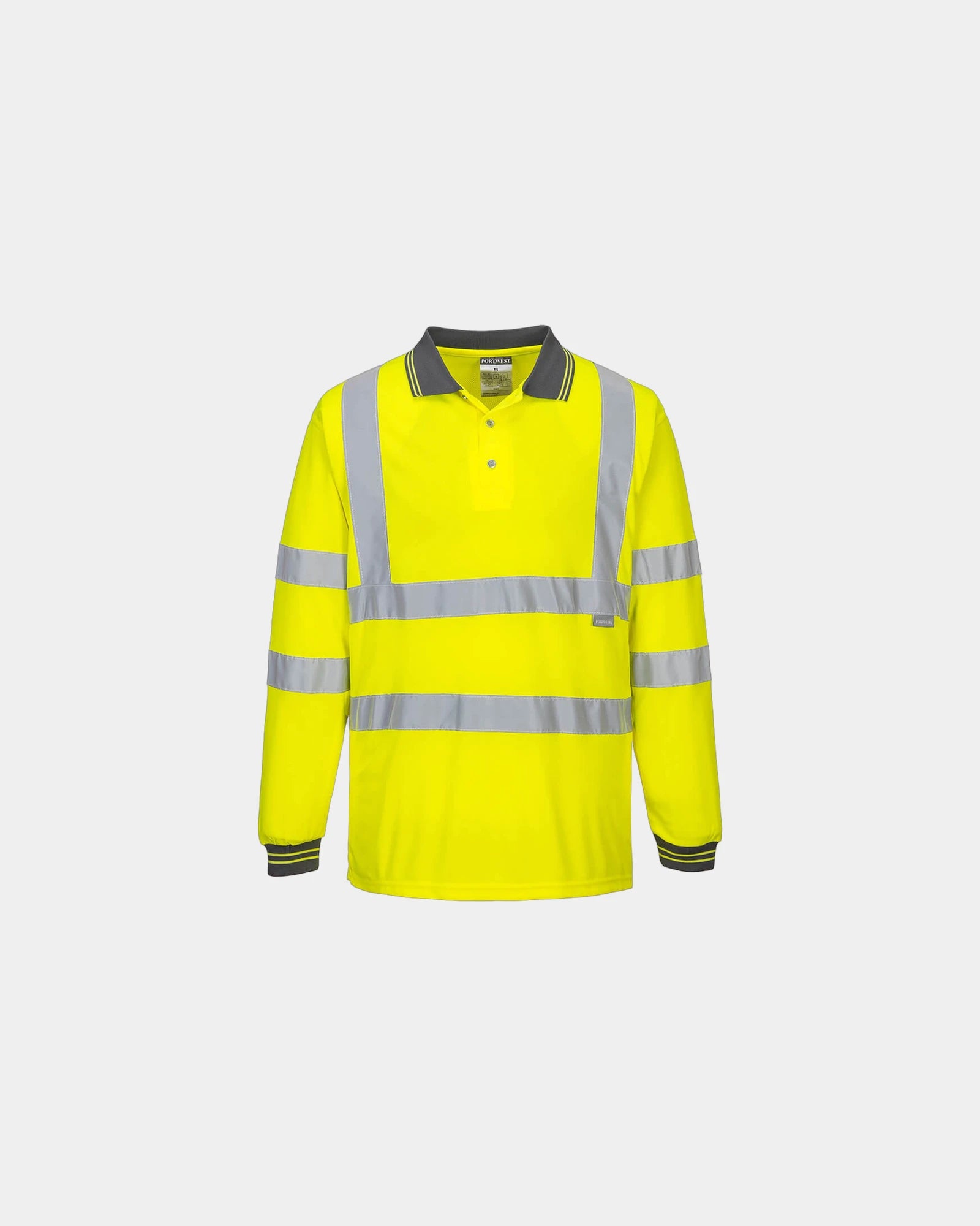 Promotional long sleeve polo for warm working conditions - Yellow