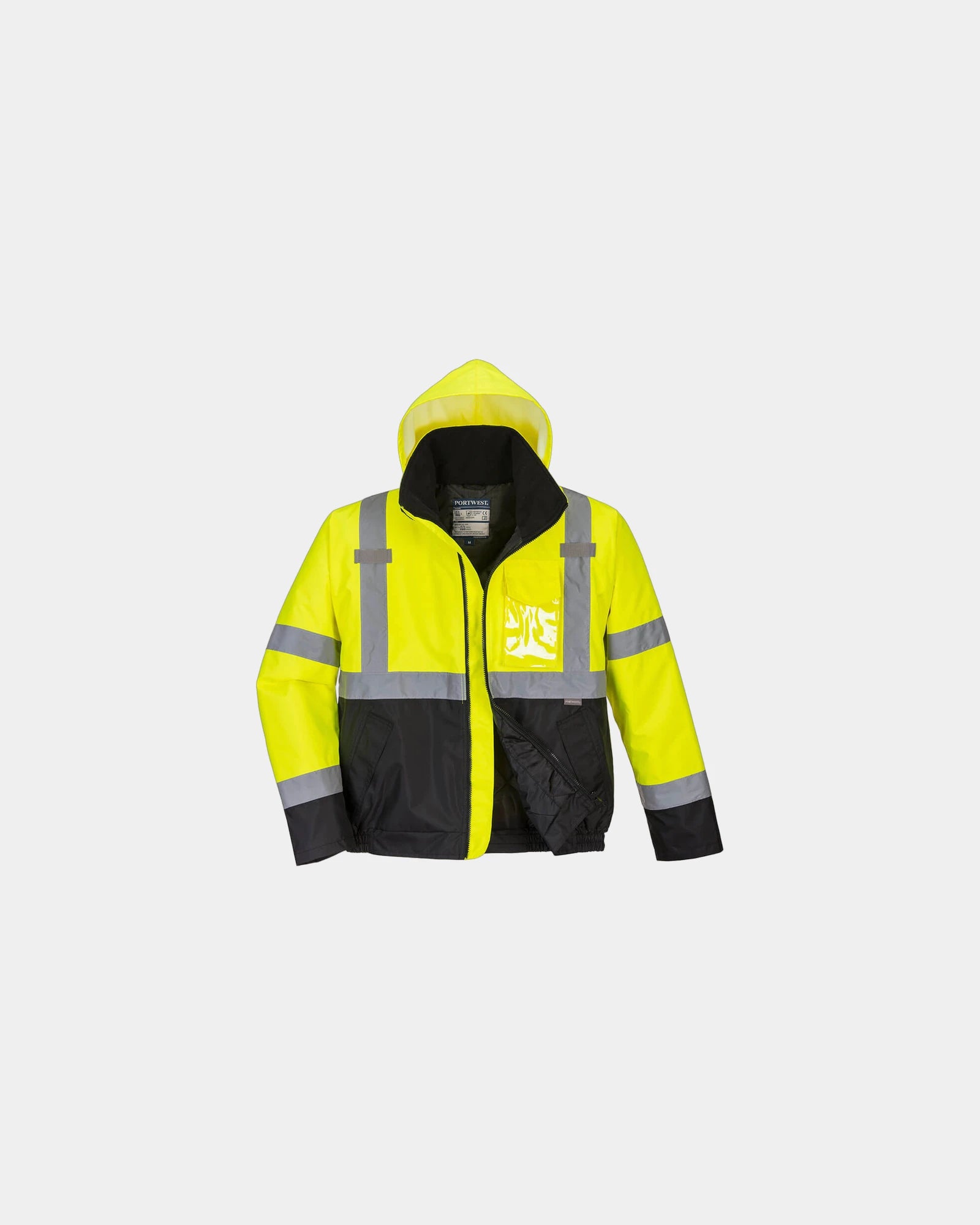 Promotional bicolored bomber jacket for businesses - Yellow-Black