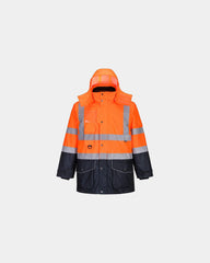 Promotional waterproof parka for all weather conditions - Orange