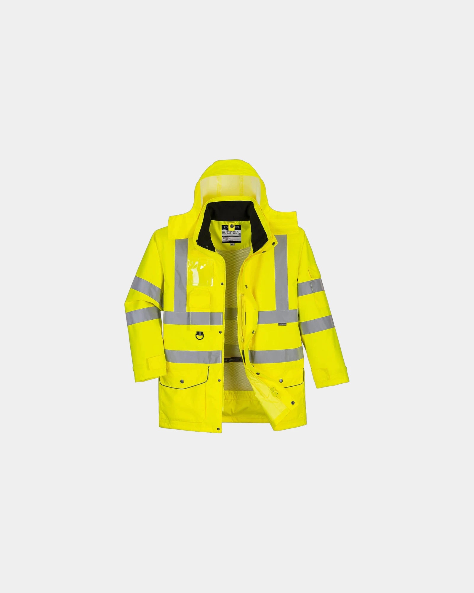 Promotional waterproof Hi-Vis 4-in-1 parka - Yellow