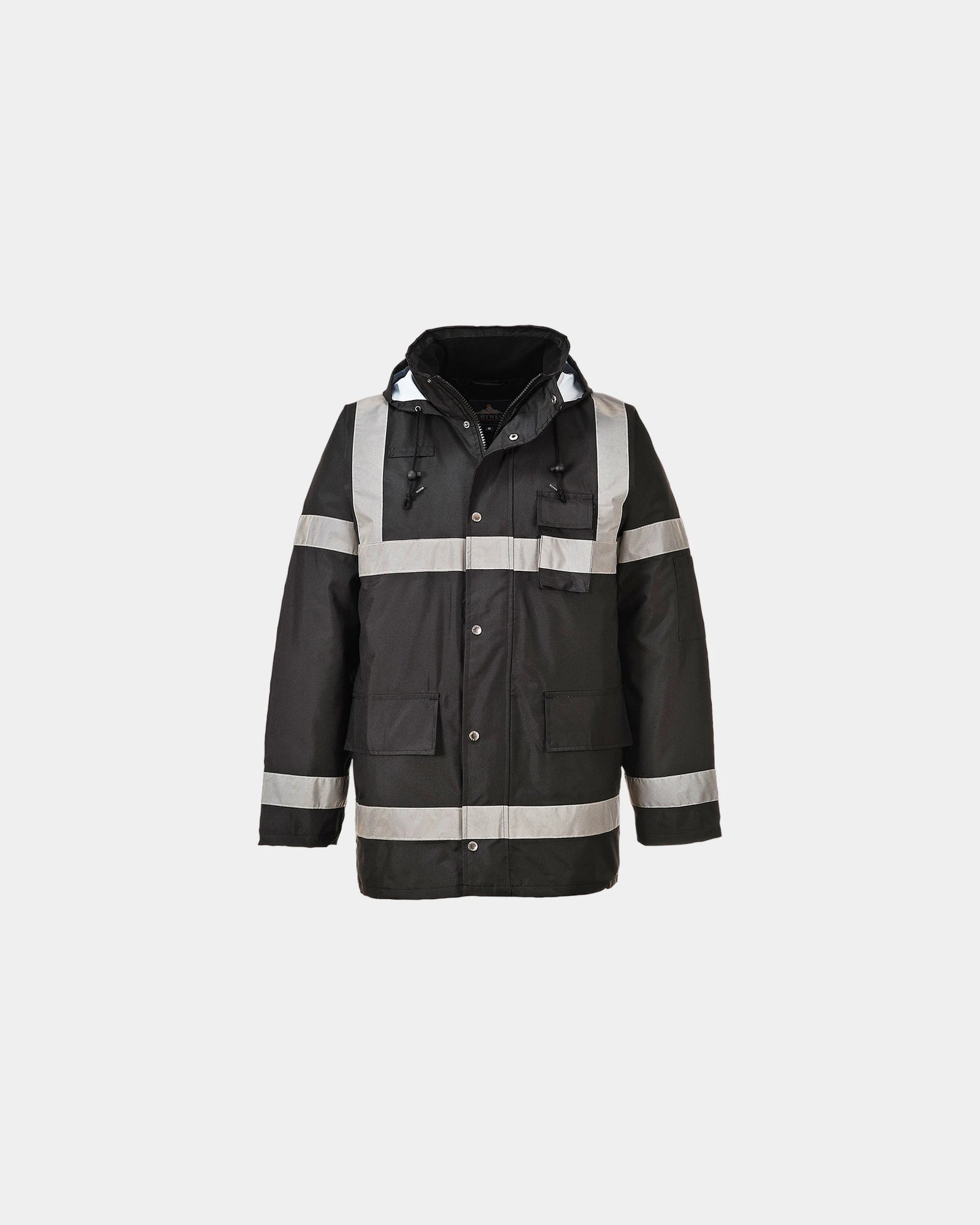 Promotional Iona Lite parka for visibility and comfort - Black-Sky Blue
