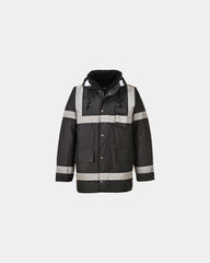 Promotional Iona Lite parka for visibility and comfort - Black-Sky Blue