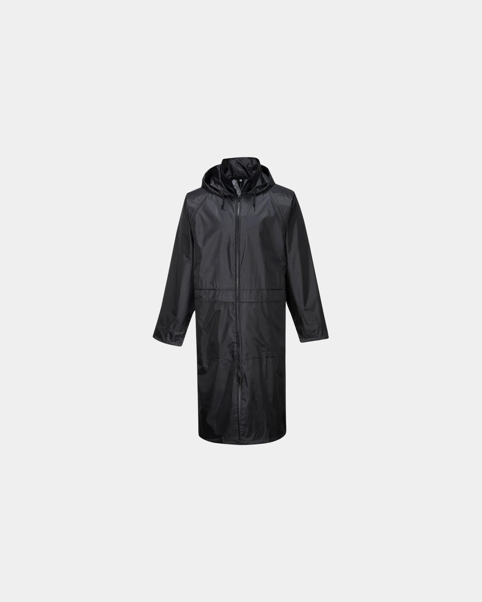 Promotional waterproof raincoat for businesses - Black-Sky Blue