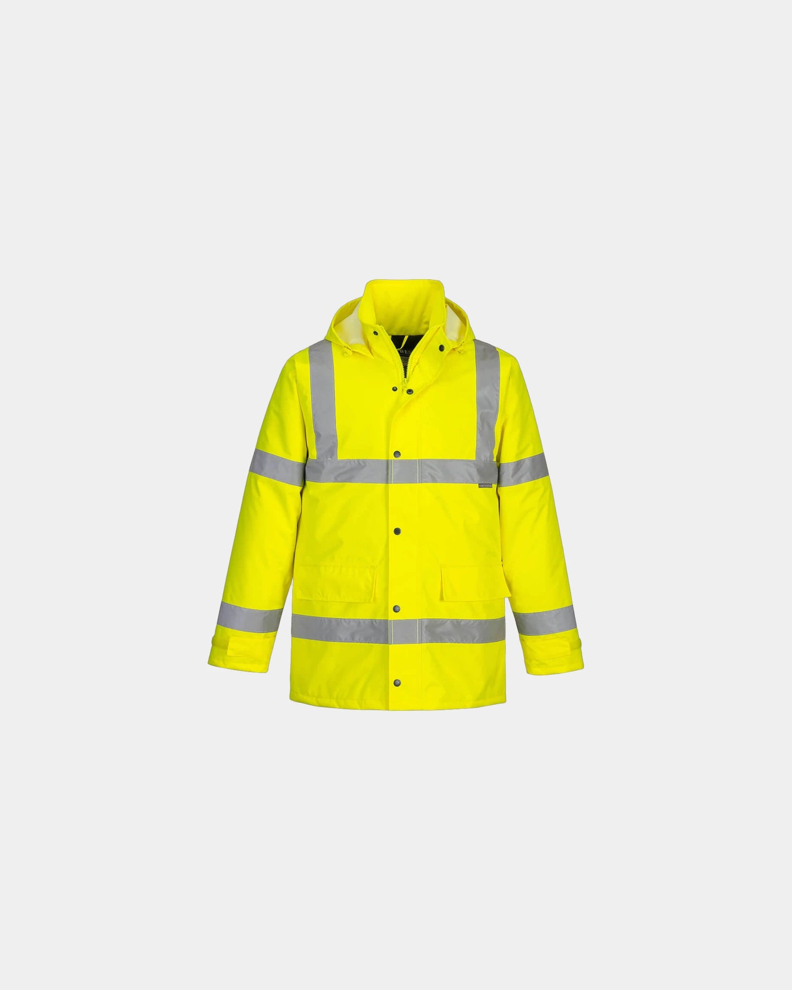 Promotional waterproof parka for traffic safety - Yellow