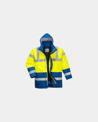 Promotional bicolored parka for visibility and warmth - Yellow-Black