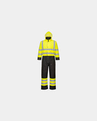 Promotional waterproof Contrast coverall - Yellow-Black